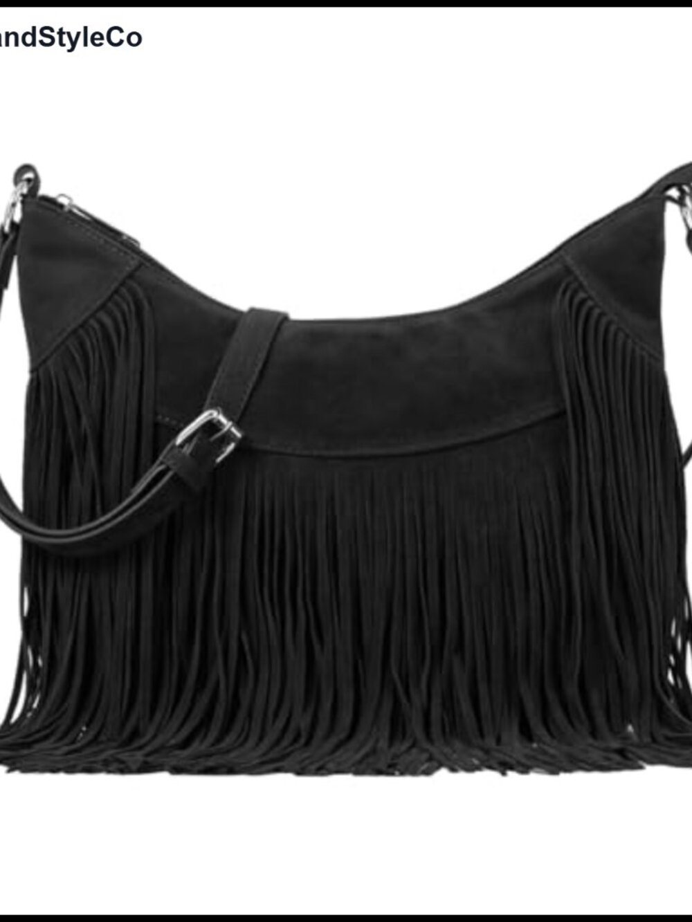 Fringe Hobo Bag Vegan Suede Tassel Western Purse Crossbody Shoulder Bag